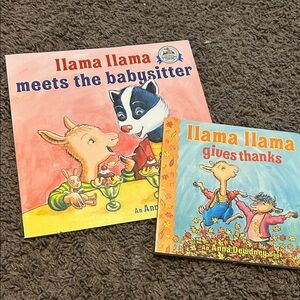 Llama Llama Meets the Babysitter/Llama Llama gives thanks book